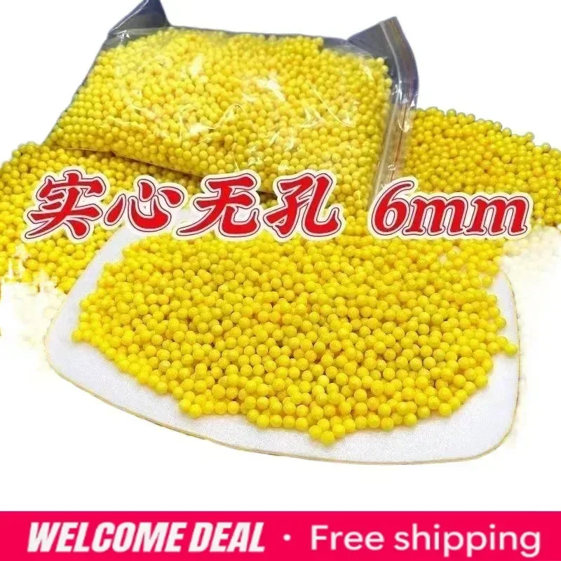 2029 2026 2000pcs Plastic Ball Toy Gun Bullet 6mm Children's Toy Plastic Bullet Super Hard Bullet Solid Bullet Yellow New