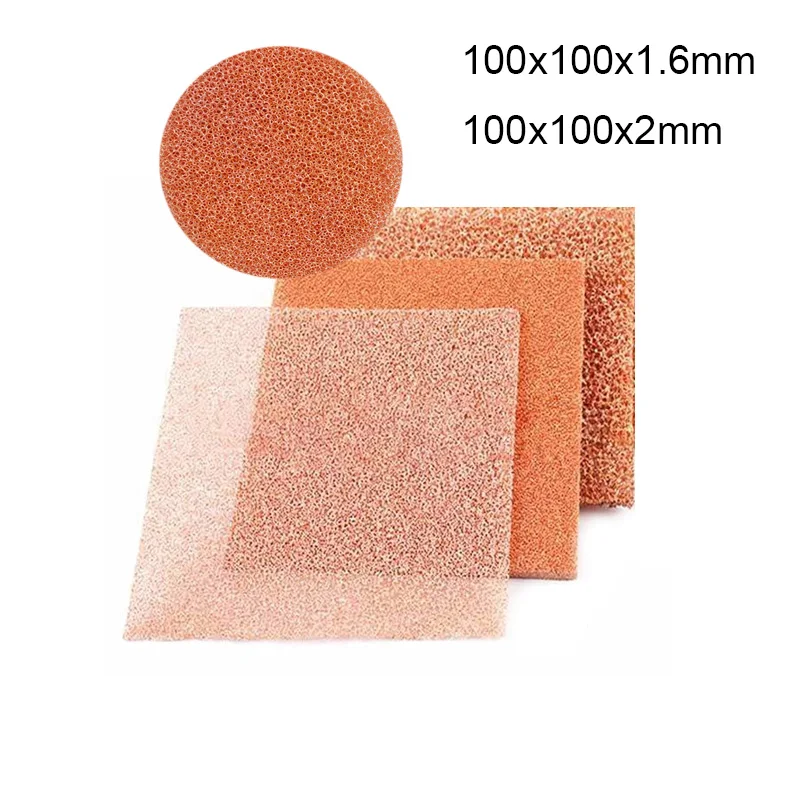 Cobre de Espuma Porosa Condução Térmica Protetagem Eletromagnética Catalisador Material de Cobre Eletrolítico Material de Pesquisa Científica