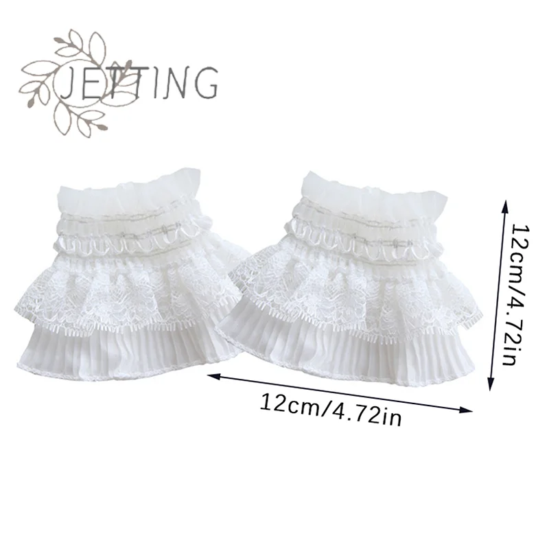 ปลอกแขนถ่ายรูปทำเล็บลายลูกไม้ 1 คู่ ปลอกแขนตาข่ายสองชั้น ปลอกแขนถ่ายรูปโชว์เล็บ ปลอกแขนถ่ายภาพ DIY ฉากหลังถ่ายภาพ P