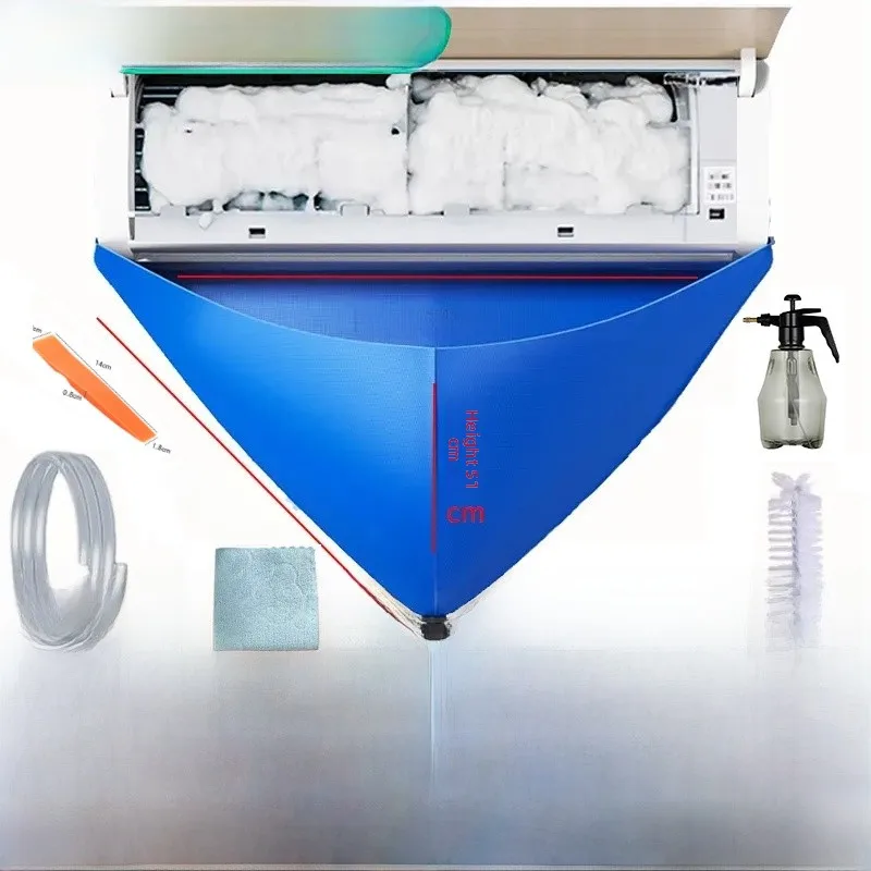 

Complete Air Conditioner Cleaning Tool Set No Disassembly Needed Water Collection Bag Hanging Style Cleaning Cover Shield