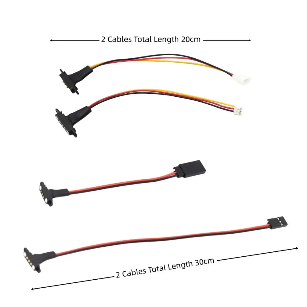 جديد المغناطيسي RC تمديد كابل أسود البلاستيك المفاجئة على كابل محاكاة سهلة التركيب سيارة ضوء تمديد سلك RC الملحقات