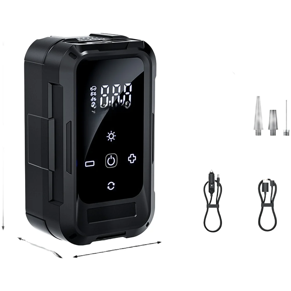 Wireless Digital Air Compressor Portable Tire Inflator with LED Light for Cars Motorcycles Bicycles and Ball Inflation
