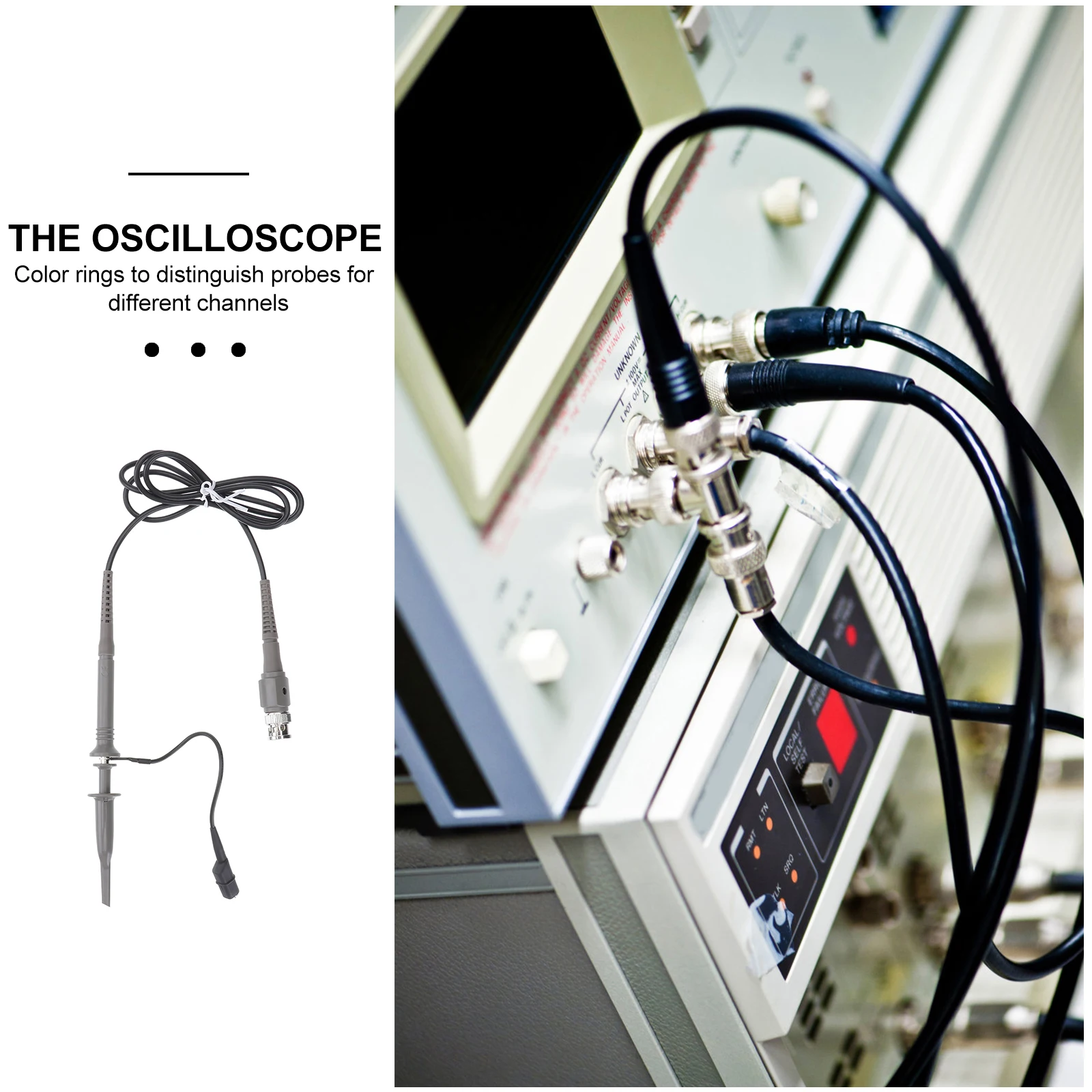 

Professional Smd 100Mhz Oscilloscope Clip Insulated Cover Color Ring Long Life Diy Accessory Kit For