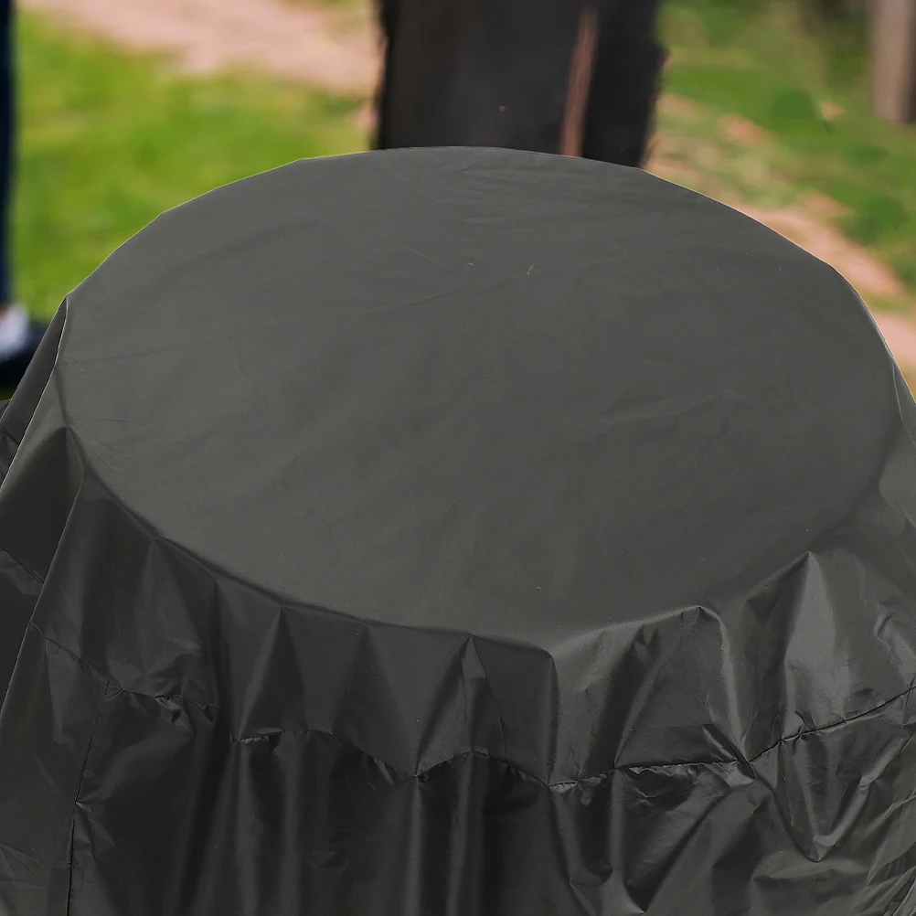 

Waterproof Bbq Grill Heavy Duty Round Kettle Cover For Outdoor Camping Protection Weatherproof Grill Shelter Pit Cover 120D