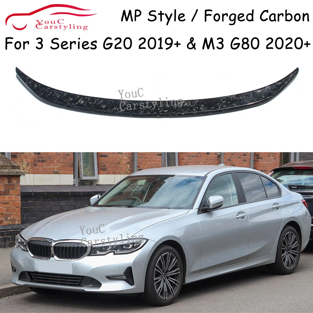 

G20 MP Style Forged Carbon Fiber Rear Spoiler Wing For BMW 3 Series G20 M3 G80 M340i 330i 320i 318i Sedan Rear Trunk Boot Lip