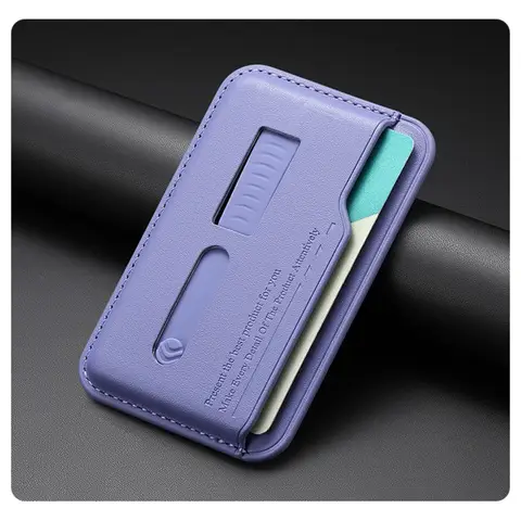 Capa Magnética Forte com Slots para Cartões e Suporte para Magsafe Apple iPhone 17 16 15 14 18 Pro Max com Anel de Dedo e Alça de Pulso