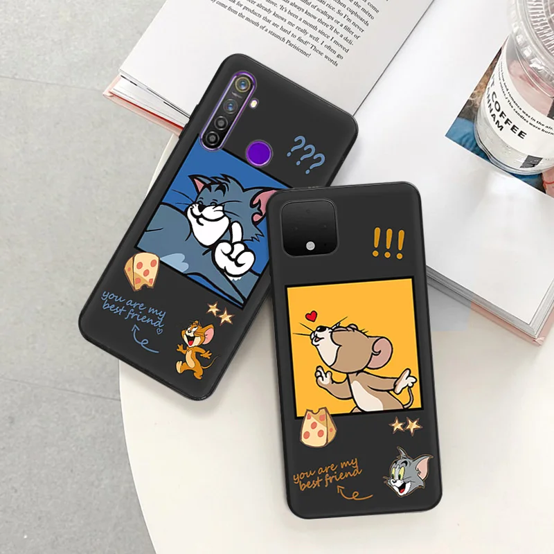 Phone Case for Pixel 8 Pro 8a 7a 6a 8 Motorola G200 Edge 40 30 20 One Fusion Winnie the Pooh Mickey Mouse Black Anti-Drop Cover