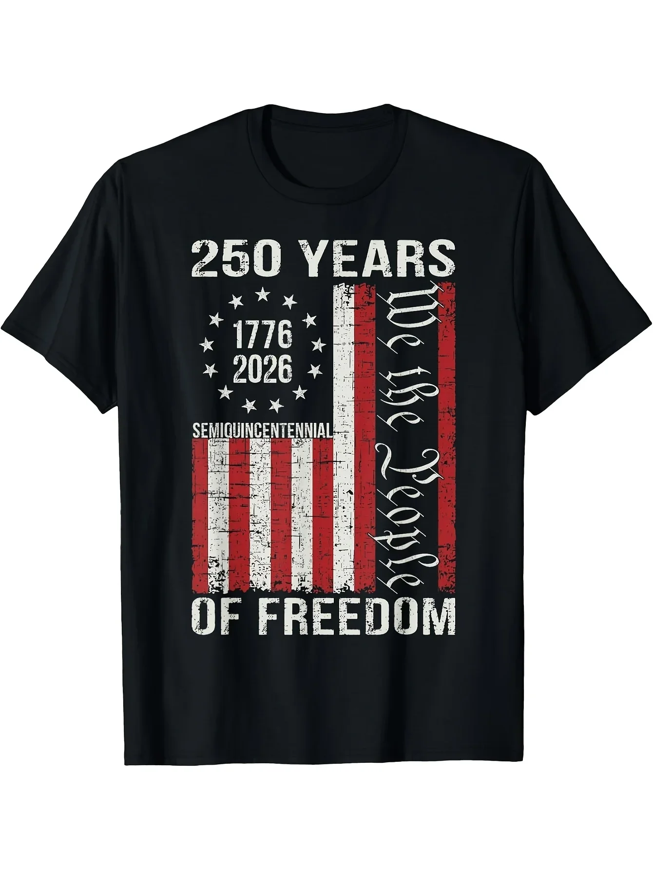 250 Years of America: 250Th Anniversary USA Flag T-Shirt for The 4Th of July. A Comfy Graphic T... product image