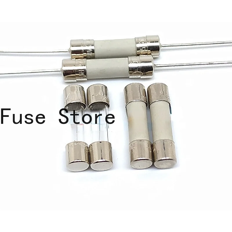 10PCS 5HT8-R 5 * 20 Ceramic Fuse Tube T8H250V Delayed Slow Fusing 8A