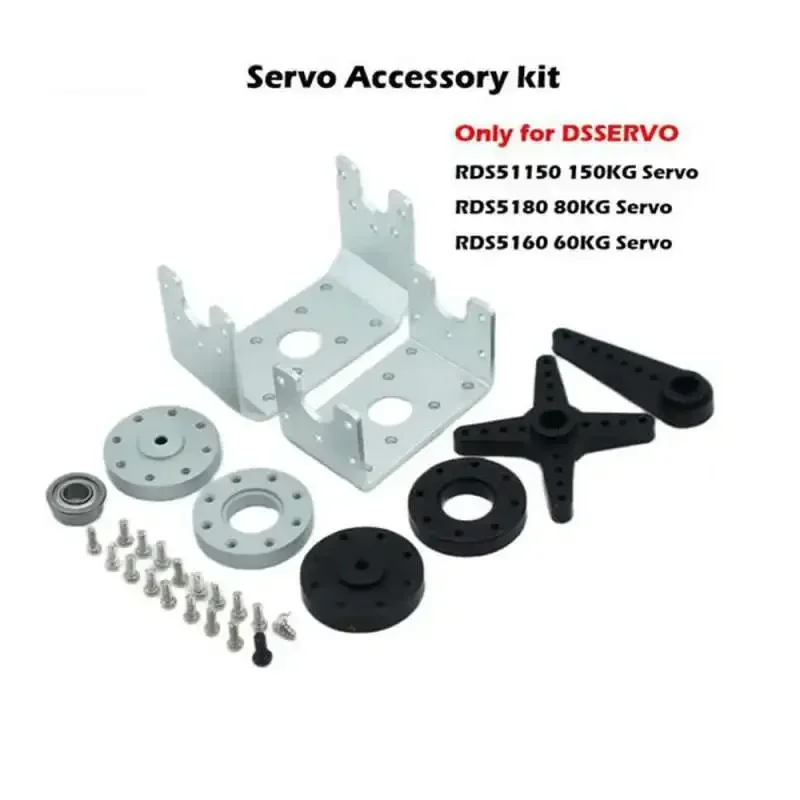 Kit de reemplazo de Servo, solo soporte en forma de U, placa de brazo de Metal, accesorios para Servos grandes RDS51150 RDS5180 RDS5160