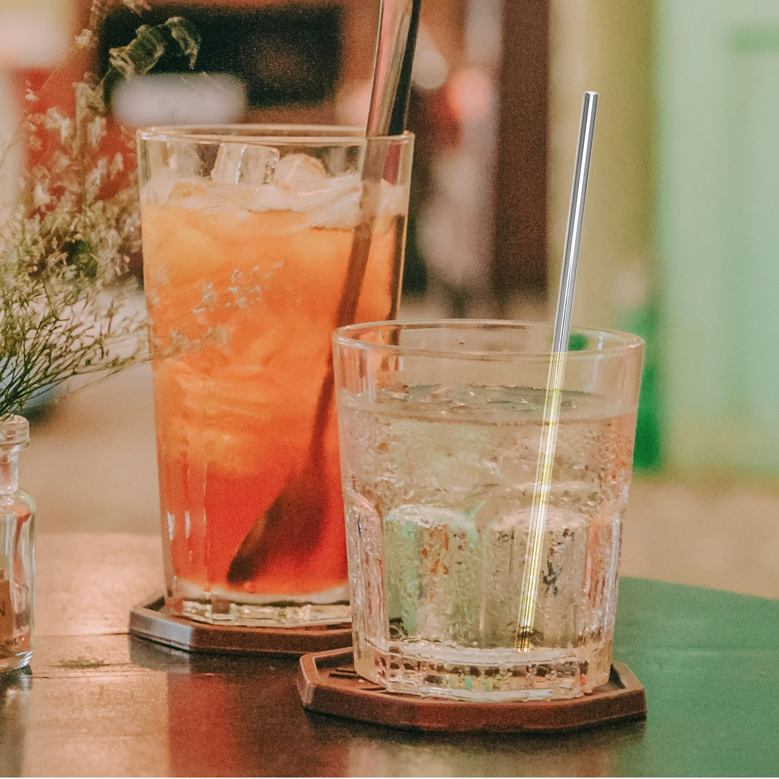 

1Pcs Stainless Steel Drinking Straw Reusable Straight 215x6mm Perfect for Tumblers Eco-Friendly Straight Straws