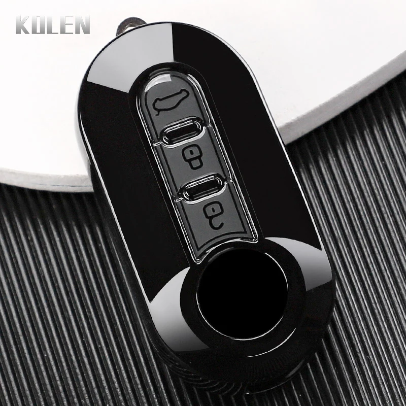 Premium TPU Autoschlüssel-Schutzhülle für Fiat 500 Ducato Panda 500L Punto Lancia Musa für Citroen Schlüsselschutz Zubehör – Detail 8
