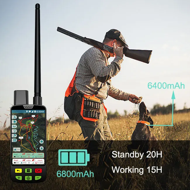 Eseek Hunting Dog GPS Tracker Collar Garmi Alternative With VHF Long Range Signal And Multi Dog Tracking System