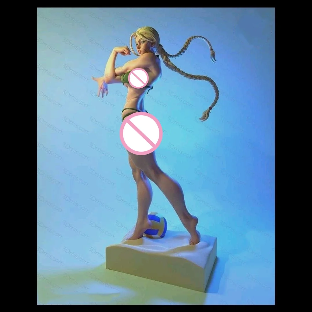 Figurine en résine à assembler, échelle 1/24, 80mm de hauteur, Kit de modèle à assembler, longue tresse, sexy, beauté de combat, Nsfw, deux versions, non assemblée, non peinte