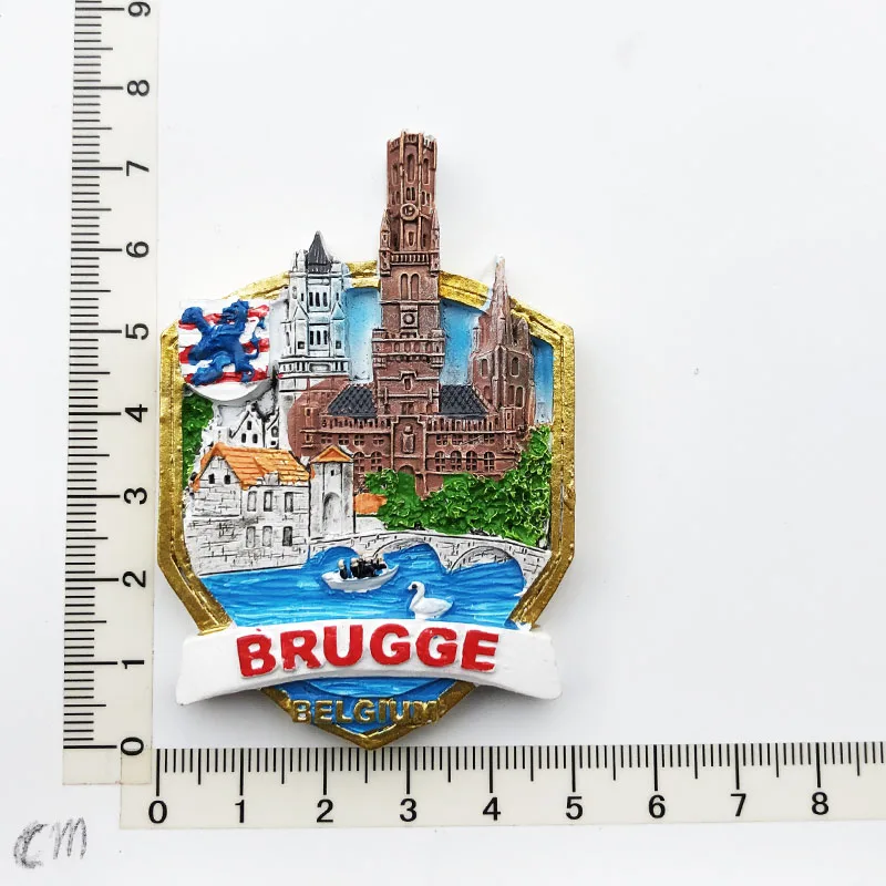 

Brugge Fridge Magnet,Creative,Travel,Commemorate,Crafts,3D,Ornaments,Magnetism,Resin Material,Refrigerator Stickers