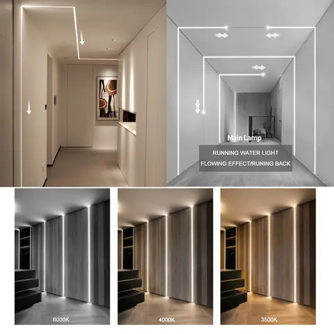 24V Hästkapplöpnings LED-remsa 2835 120Led/m, WS2811 IC Rinnande vattenljus, Trådlös styrenhet Strömförsörjning Kall/Naturvit/Varmvit 8 best sales ws2811-styrenhet - №6