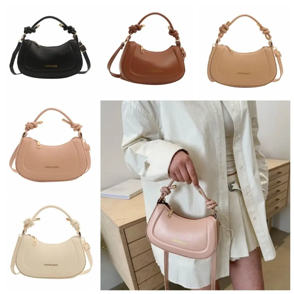 Casual Zipper Pu Leather Shoulder Bag Handheld Korean Style Crossbody Bag Small Square Bag Phone Bag Women Handbag Ladies/Girls