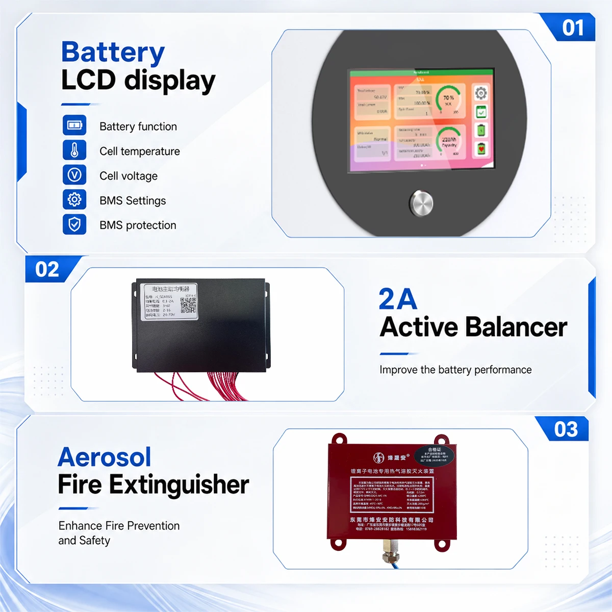 EU Stock 48V 100Ah LiFePO4 Battery Pack  Active Equalizer Bluetooth BMS 300Ah 51.2V Lithium 6000 Cycle Solar Home Energy Storage