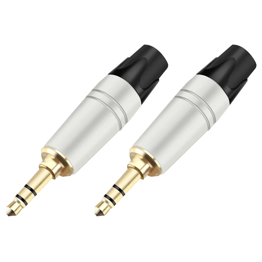 10pcs/lot 3 Poles Stereo 3.5mm Male Plug Audio Wire Connector Headphone Jack 3.5mm Stereo Plug 3 Pin 1/8 Inch Cable Connector