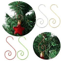 20pcs Christmas Wreath Hooks Christmas Tree Decoration Hanging Hooks Stocking Hangers S Hooks Christmas Accessories Home Decor