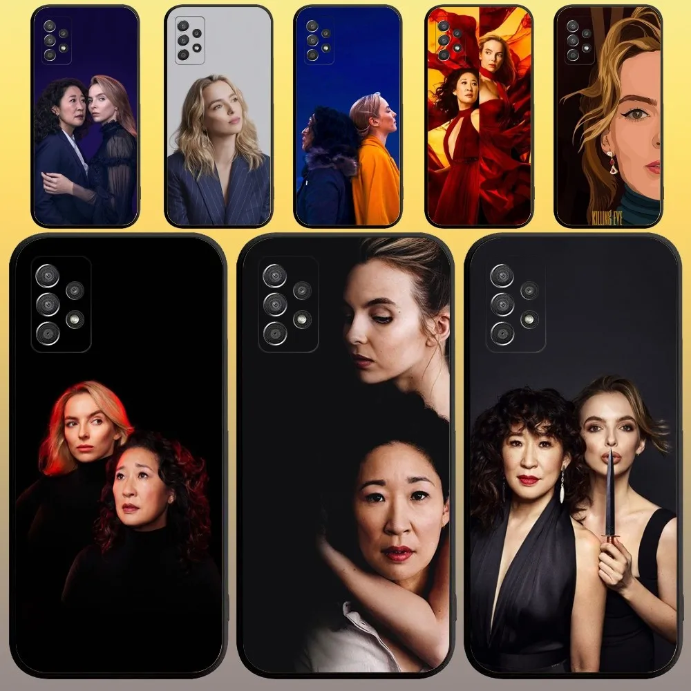 Villanelle Killing Eve Phone Case for SamsungA 91,80,73,72,71,70,53,52,51,42,41,40,32,31,30,22,21,20,13 S 4G 5G Soft Black Case