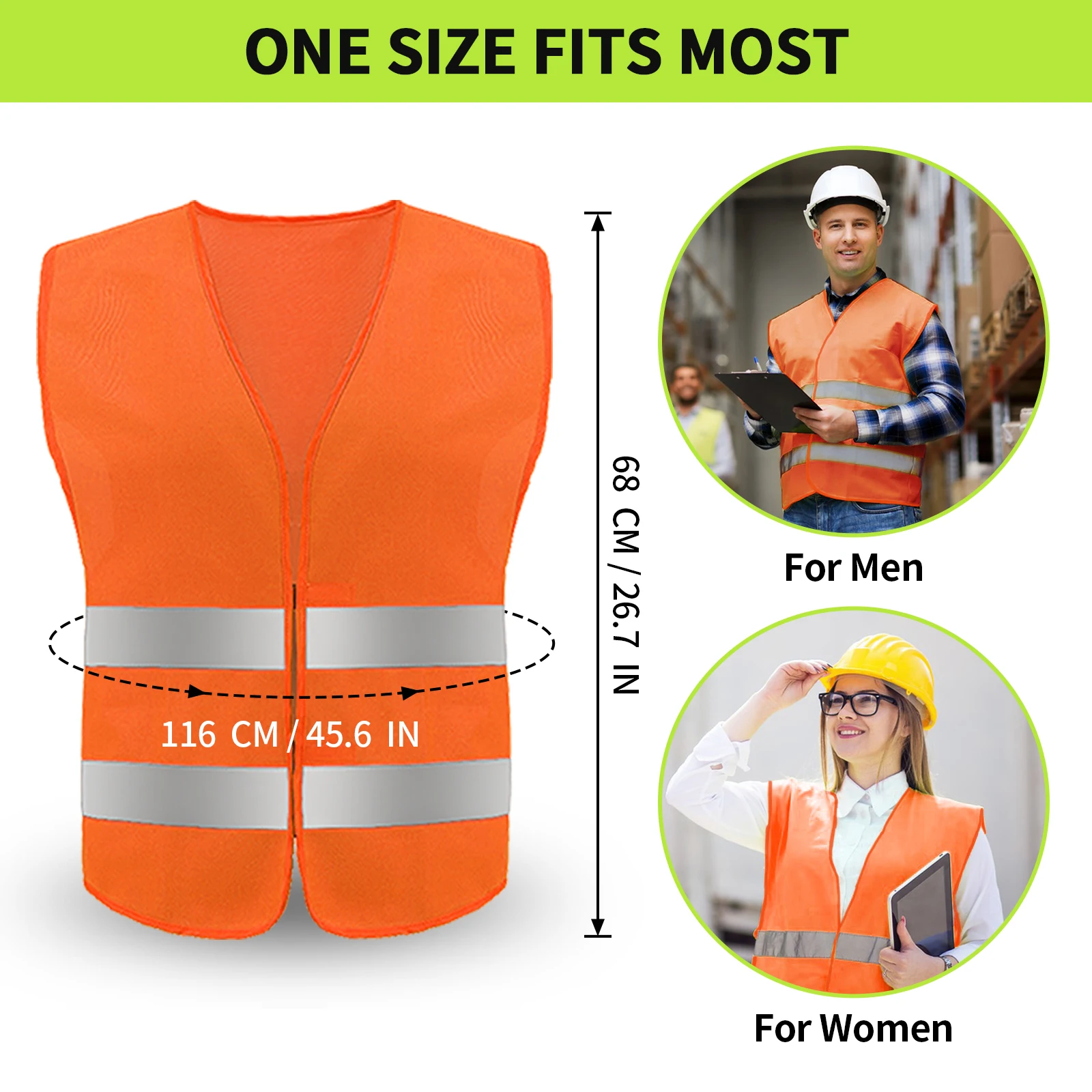 Reflective Safety Vest Sleeveless Tops Traffic Running Safety Reflector Gas Stations Cleaning Vest