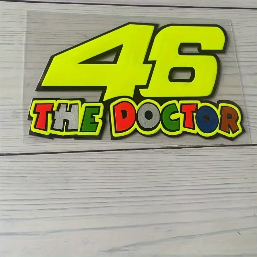 1PC "46 Rossi" Racing Car Sticker, MotoGP-Themed Auto Decal for Car/Motorcycle Enthusiasts to Decorate Vehicles