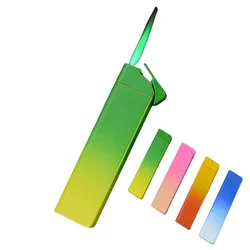 Windproof Ultra-thin Lighter Mini Jet Green Flame Torch Butane Gas Inflatable Lighter Smoking Accessories Smoking Gifts