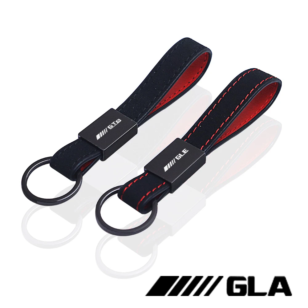 car Key chain Rings carbon fiber keychain car for Mercedes Benz AMG CLA CLK CLS GLA GLB GLC GLE GLK GLS GTS SLC SLK Auto