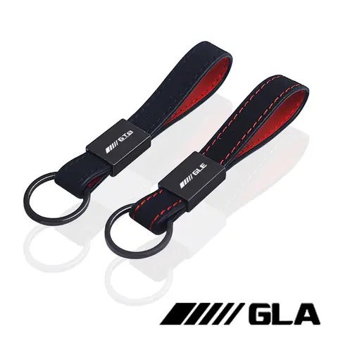 메르세데스 벤츠 AMG CLA CLK CLS GLA GLB GLC GLE GLK GLS GTS SLC SLK용 자동차 키 체인 링, 탄소 섬유 자동차 키 체인