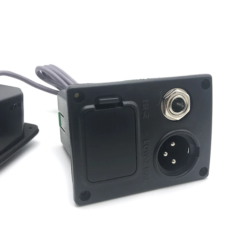 10 Set SV-M700 Akustikgitarre EQ Equalizer 4-Band mit Stimmgerät und Micro-Telefon-Tonabnehmer Schwarz