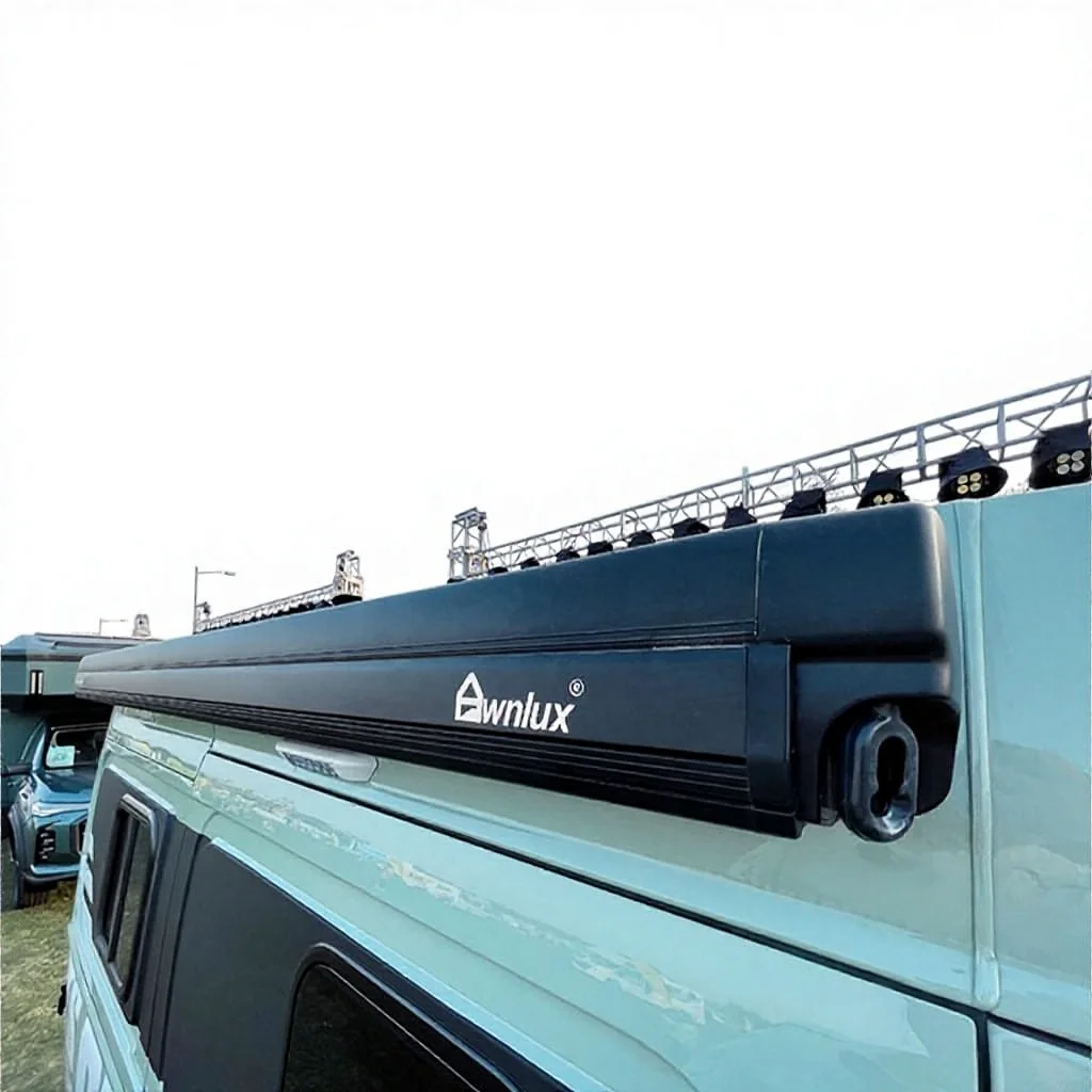 

W5500 Europe Best Selling Side Mounted Box Awning Full Cassette Caravan Motorhome RV Camper Van Awning