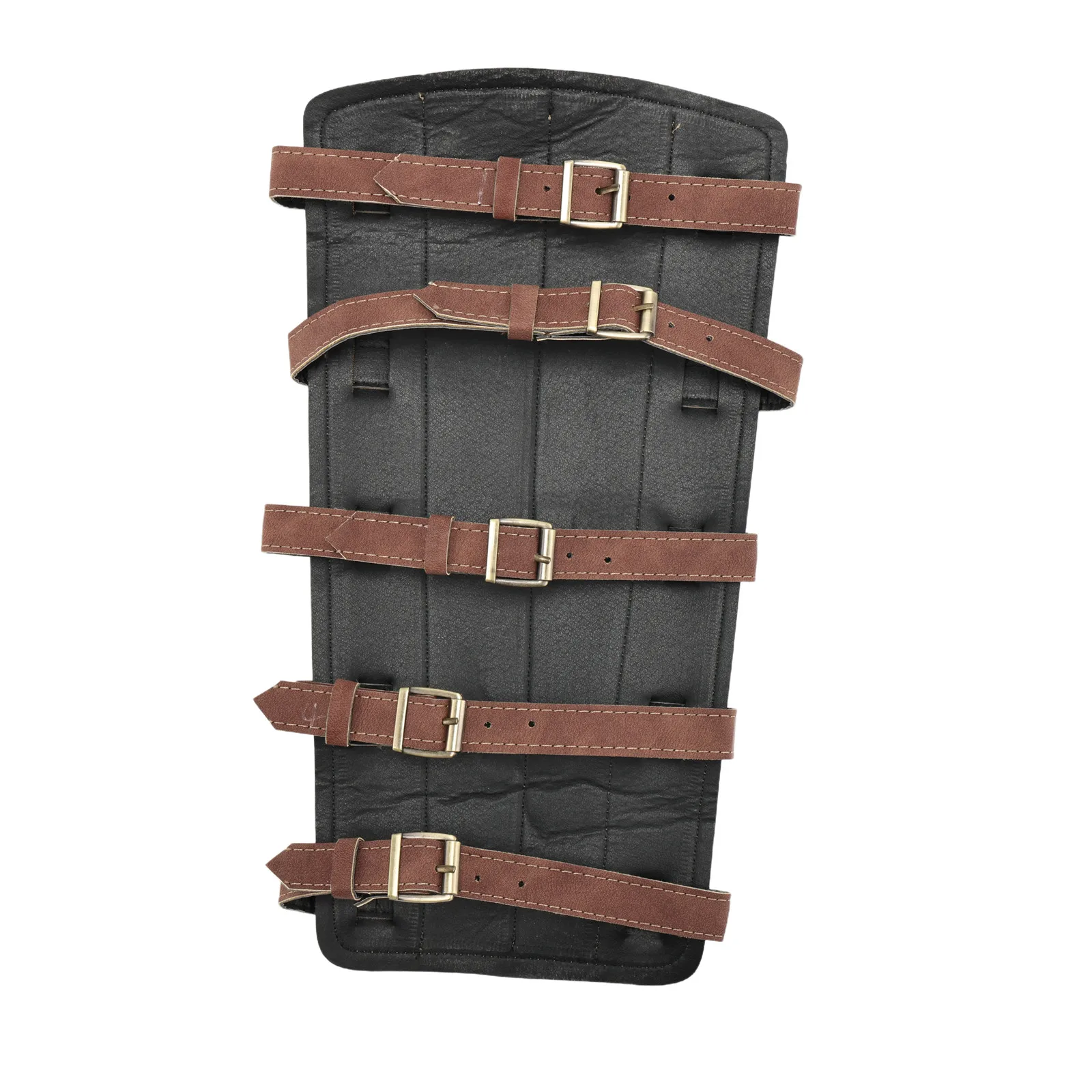 Retro Medieval Renaissance Cosplay Accessories Black Brown Boots Covers Lace Up Guards Leg Sets For Party Performance