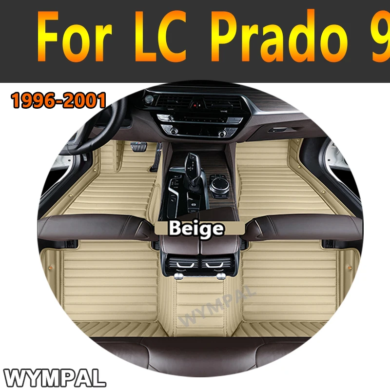

Luxury Custom Automotive Car Floor Mats For LC Prado 90 1996 1997 1998 1999-2001 Auto Luxury Leather Men Women Full Coverage