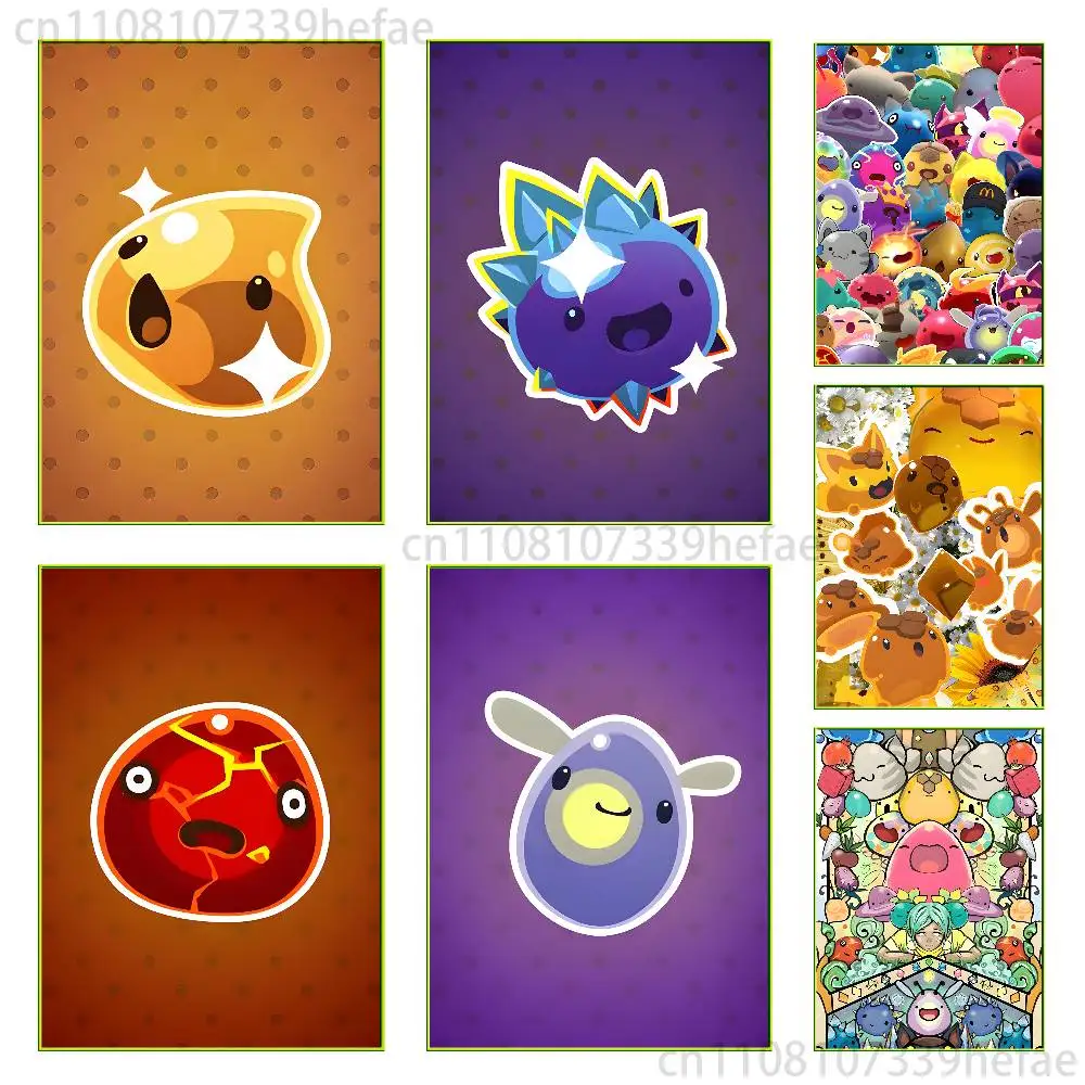 

Game S-Slime Rancher Poster High Quality Wall Art for Home Office Bedroom Living Room Hallway Bar Perfect Gift