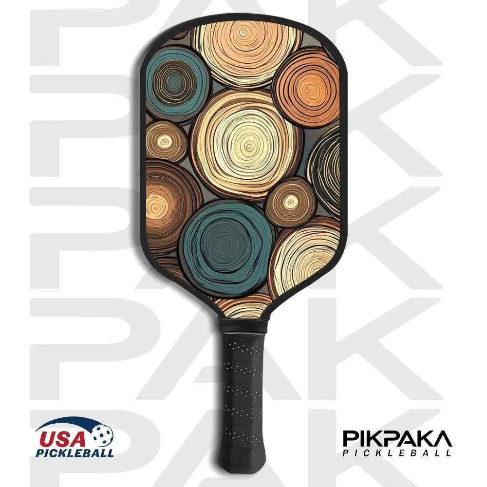 

Весло Pickleball, одобренное USAPA T700, цельный корпус из углеродного волокна, термоформованное, с сотовым сердечником 16 мм, цветными кругами Power&Spin