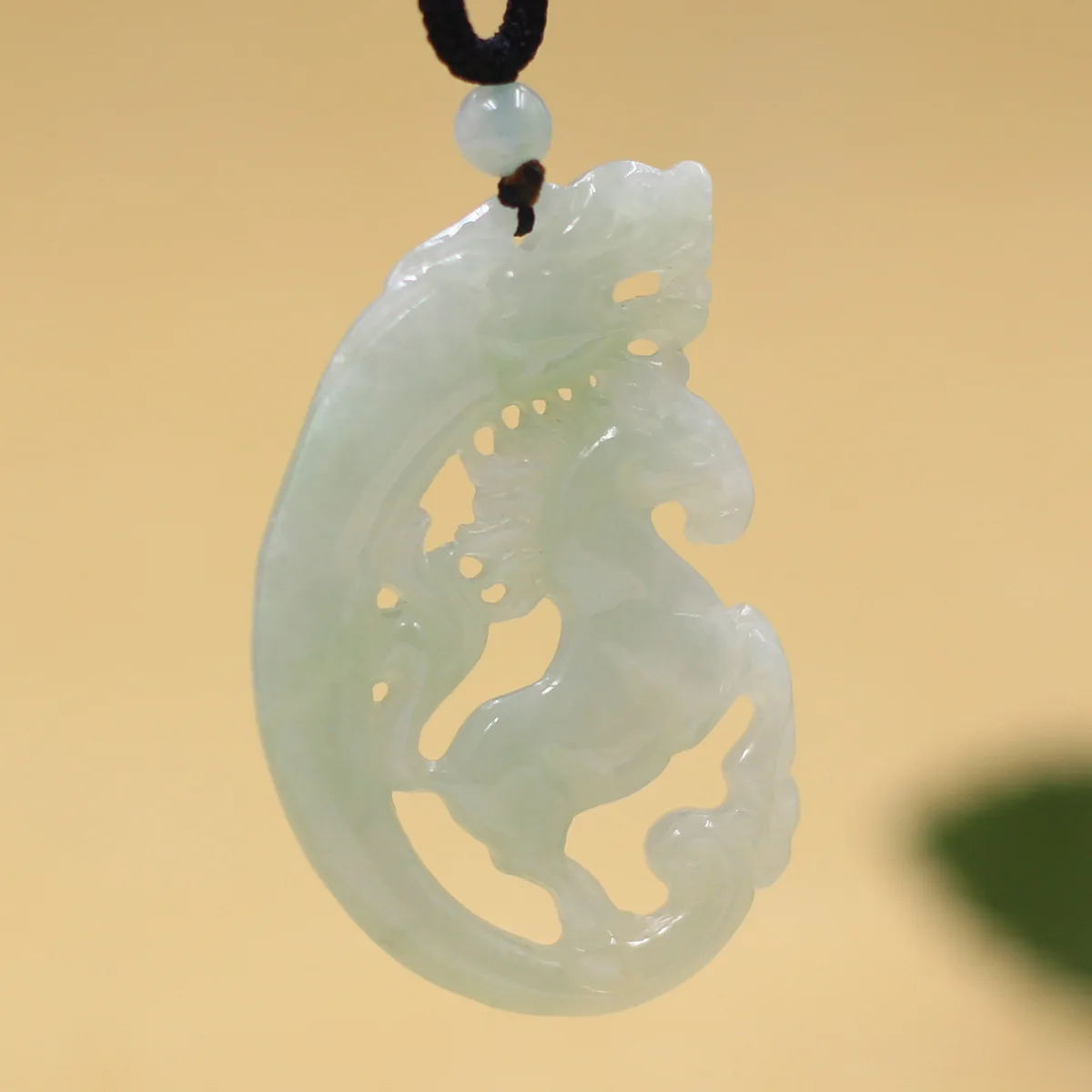 

Fine Jewelry Natural Jade A+ Jadeite Zodiac Jade Horse Pendant