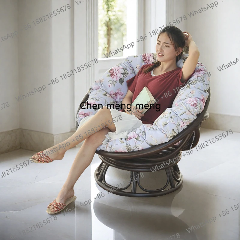 Living Room Single Chair Lazy Sofa Luxury Balcony Nordic Spinning Accent Chair Chaise Modern Rattan Fauteuil Salon Furniture