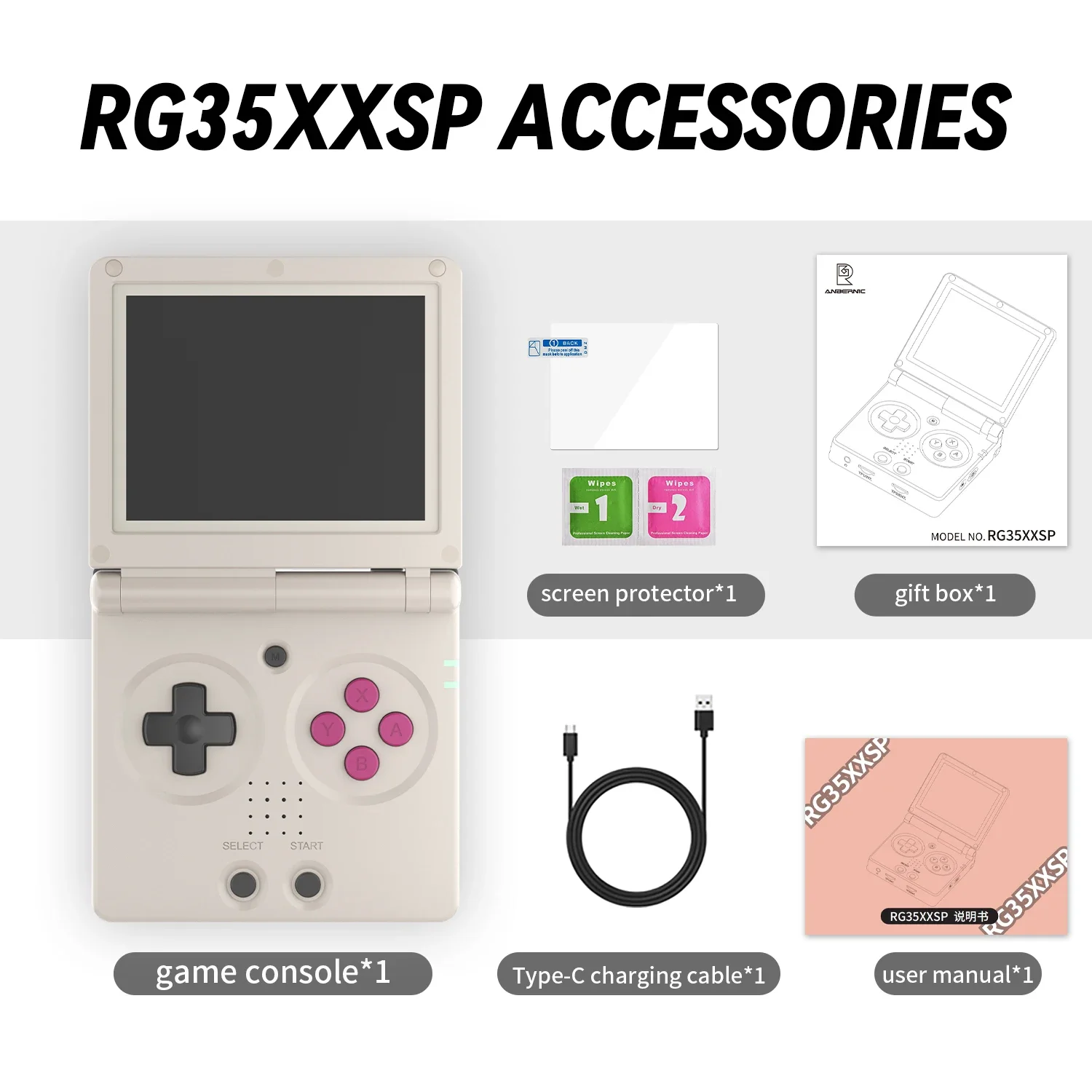 

Flip Game Console 3.5'' IPS Screen Mini HDMI Output WiFi Bluetooth 4.2 E-book Linux Video Console Player Gifts gaming console