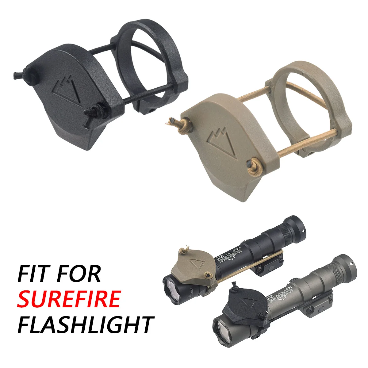 Surefire Scout Light Flashlight Lens Protective Cover Weapon Light Tactical Front Lens Cap M300 M600 Modlit M951 Protector