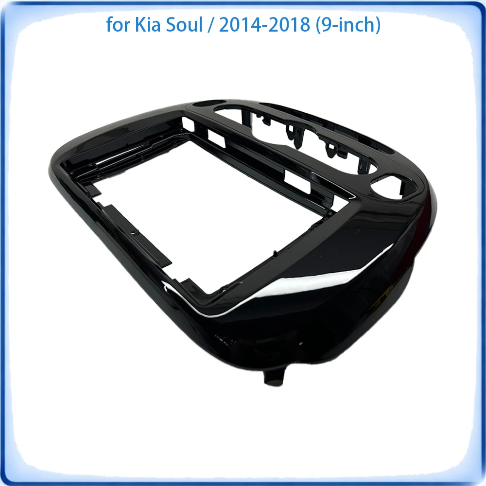 Car Radio Fascia Frame For Kia Soul PS 2014-2018 9 inch Wiring Harness Power Cable Car Accessories Plug & Play