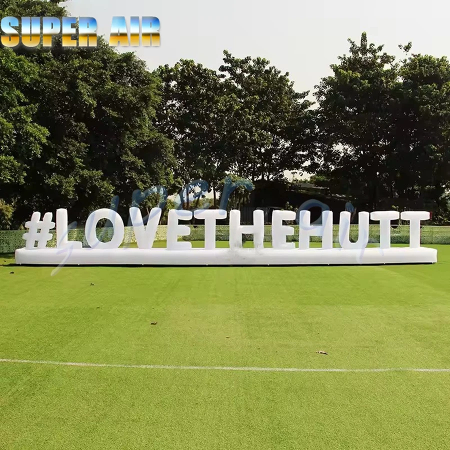 Customized figure air balloon inflatable letter with lighting for party decoration