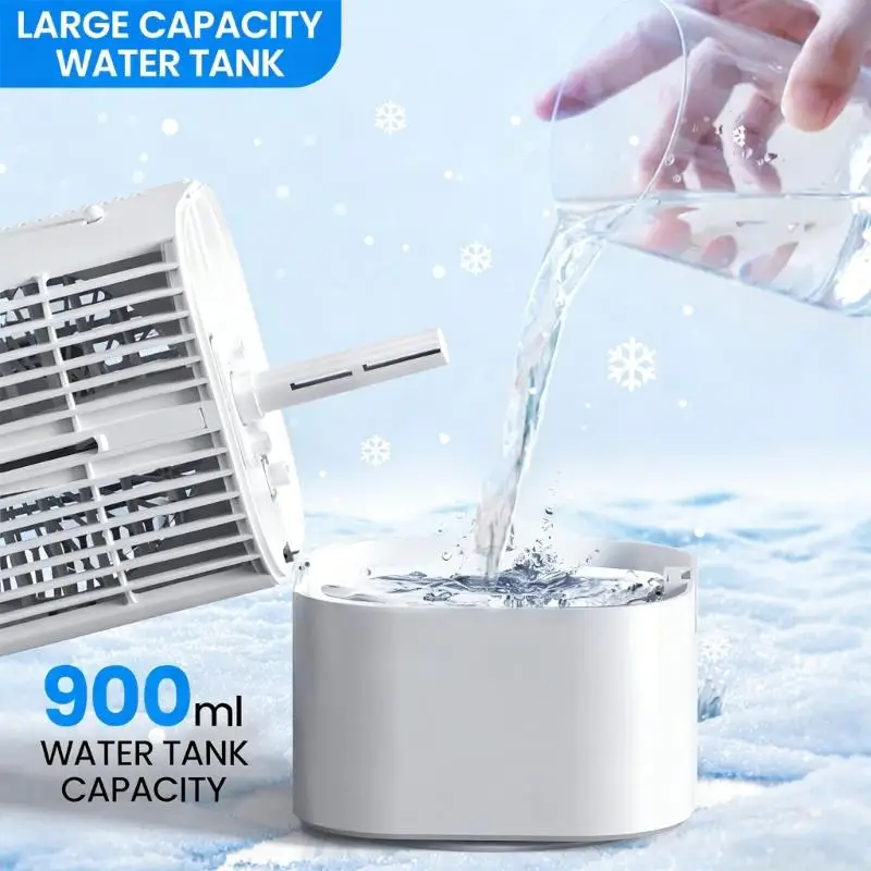 

D0AB Peaceful Saving Fan With 900ml Detachable owner And Adjustable grades Good For Indoor Outdoor