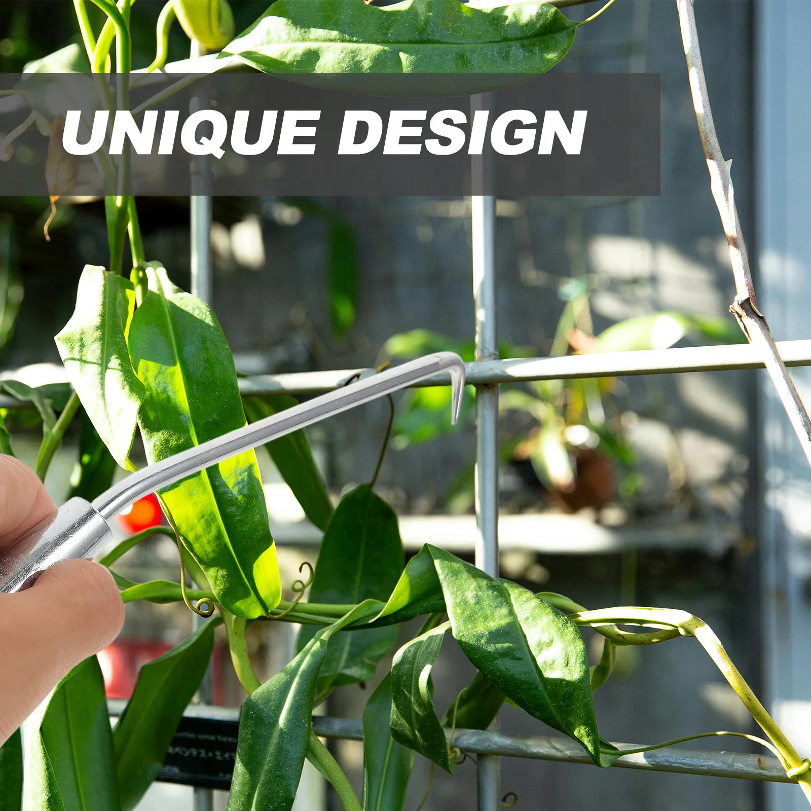 2Pcs Portable Plant Climbing Tie Hook Heavy Duty Steel Fence Tying Tool for Gardens Greenhouses Efficient Time Saving