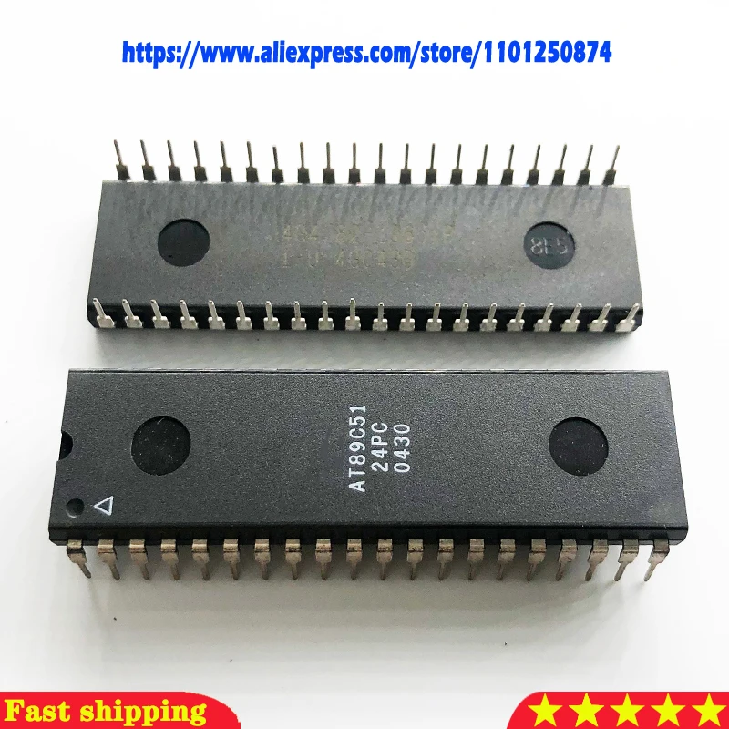 5pcs/lot AT89C51 89C51 AT89C51-24PI AT89C51-24PU AT89C51-24PC DIP-40 In Stock