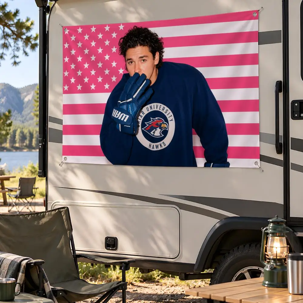 Series Off Campus Garrett Graham Flags Fan Flag Banner Wall Hanging Outdoor Yard Camping Dorm Garage Party Home Decor Gift