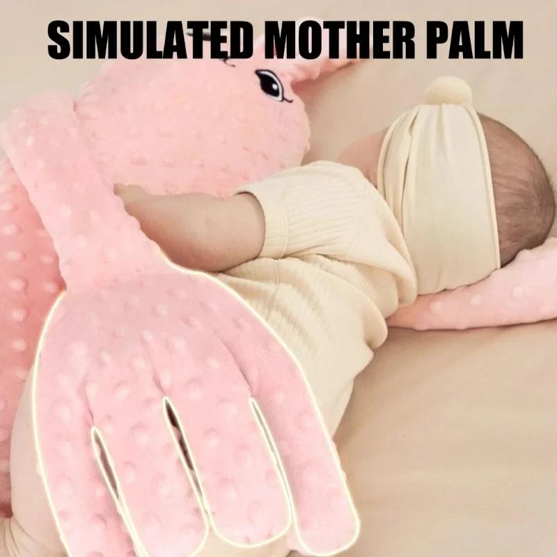 Cosy Baby Sleeping Companion Mood Soothing Doll Toy Pacify Hand Pillow with Adjustable Patting Intensity for Newborns