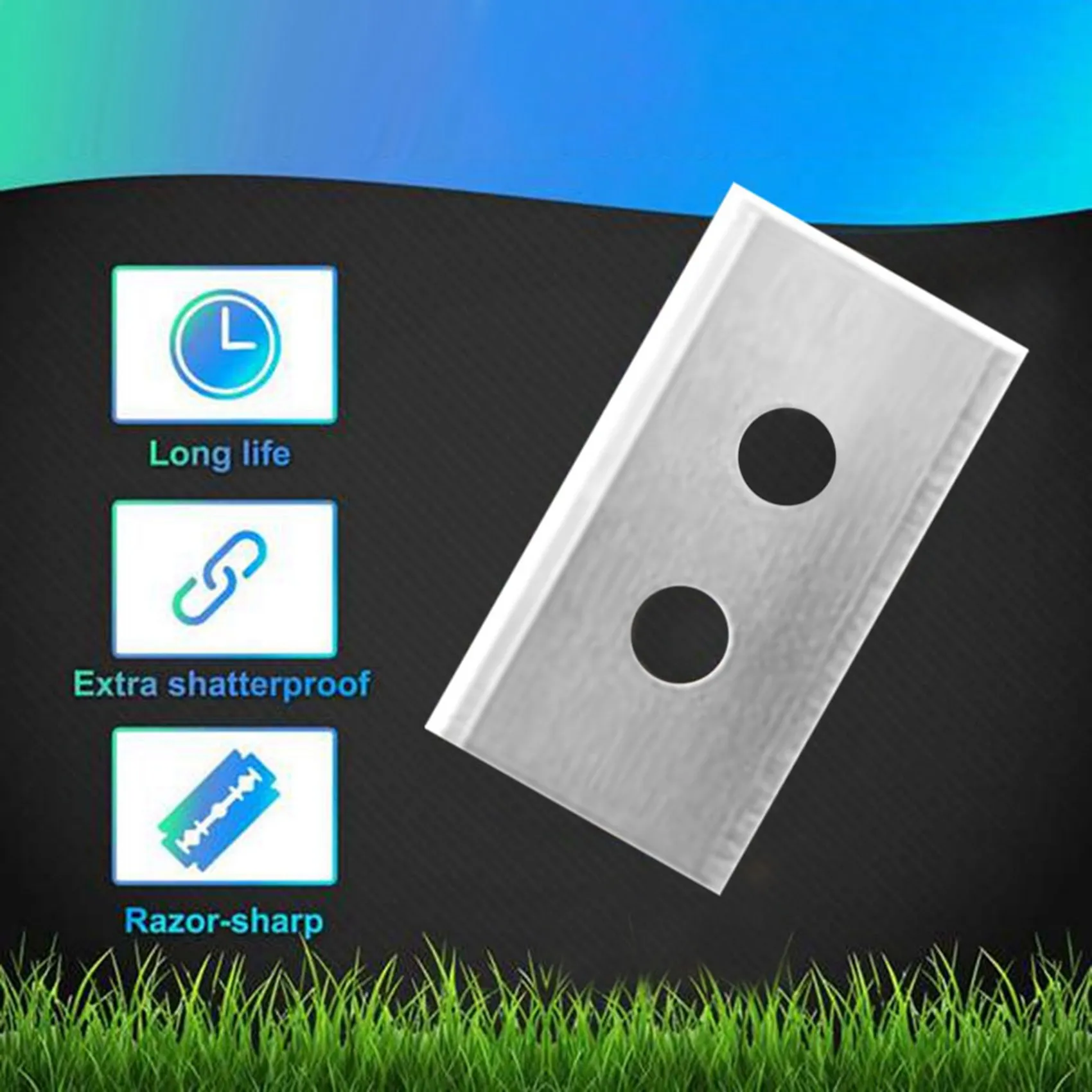 

AB15-72 Pcs Replacement Blades With Plastic Washers For Mammotion Luba & Yuka All Series Replacement Robotic Lawnmower Blades