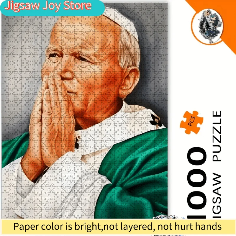 

Набор головоломок | Портрет Папы Йозефа Павла II, размер 19,7 x 27,5 дюймов/50 x 70 см, элегантный декор для дома и гостиной.