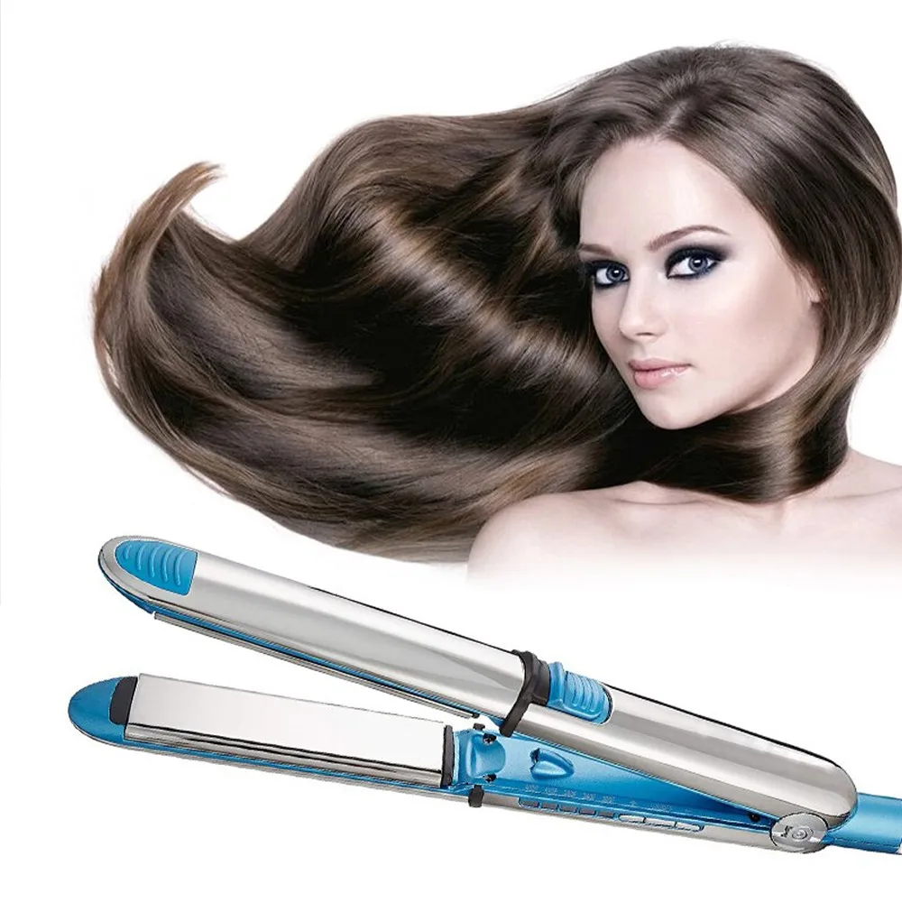 Chapinha Nano Titânio Bivolt 110V 220V, Temperatura Ajustável 230°C ° C, Alisamento Profissional Antiqueimadura